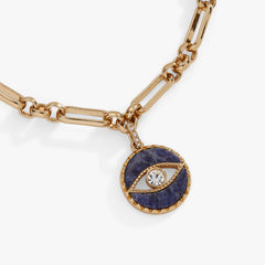 Sodalite Evil Eye Chain Bracelet, Bracelets, $ 48.00, A Moment Of Now™