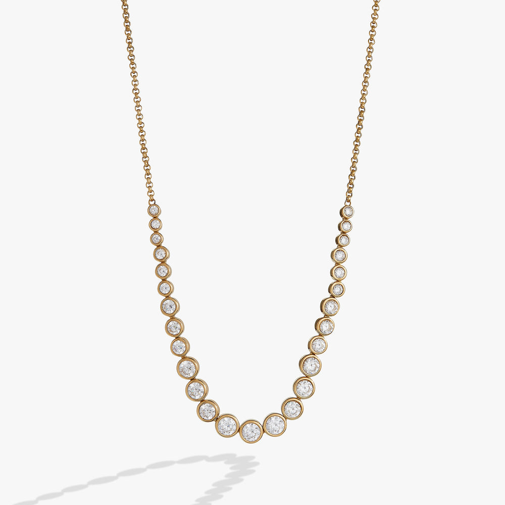 Crystal Tennis Necklace, Necklaces, $ 58.00, A Moment Of Now™