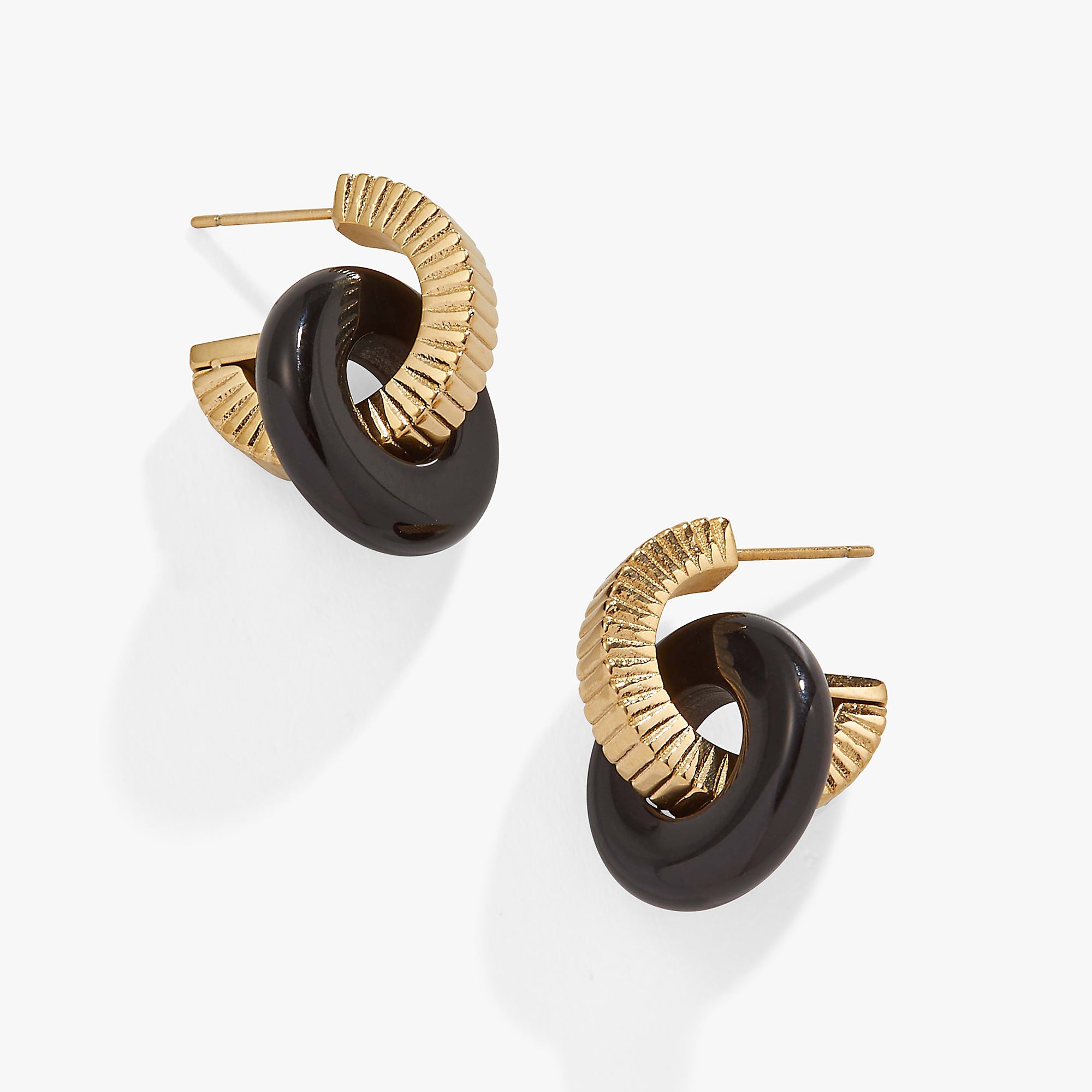Black Onyx Textured Earrings, Earrings, $ 18.90, A Moment Of Now™