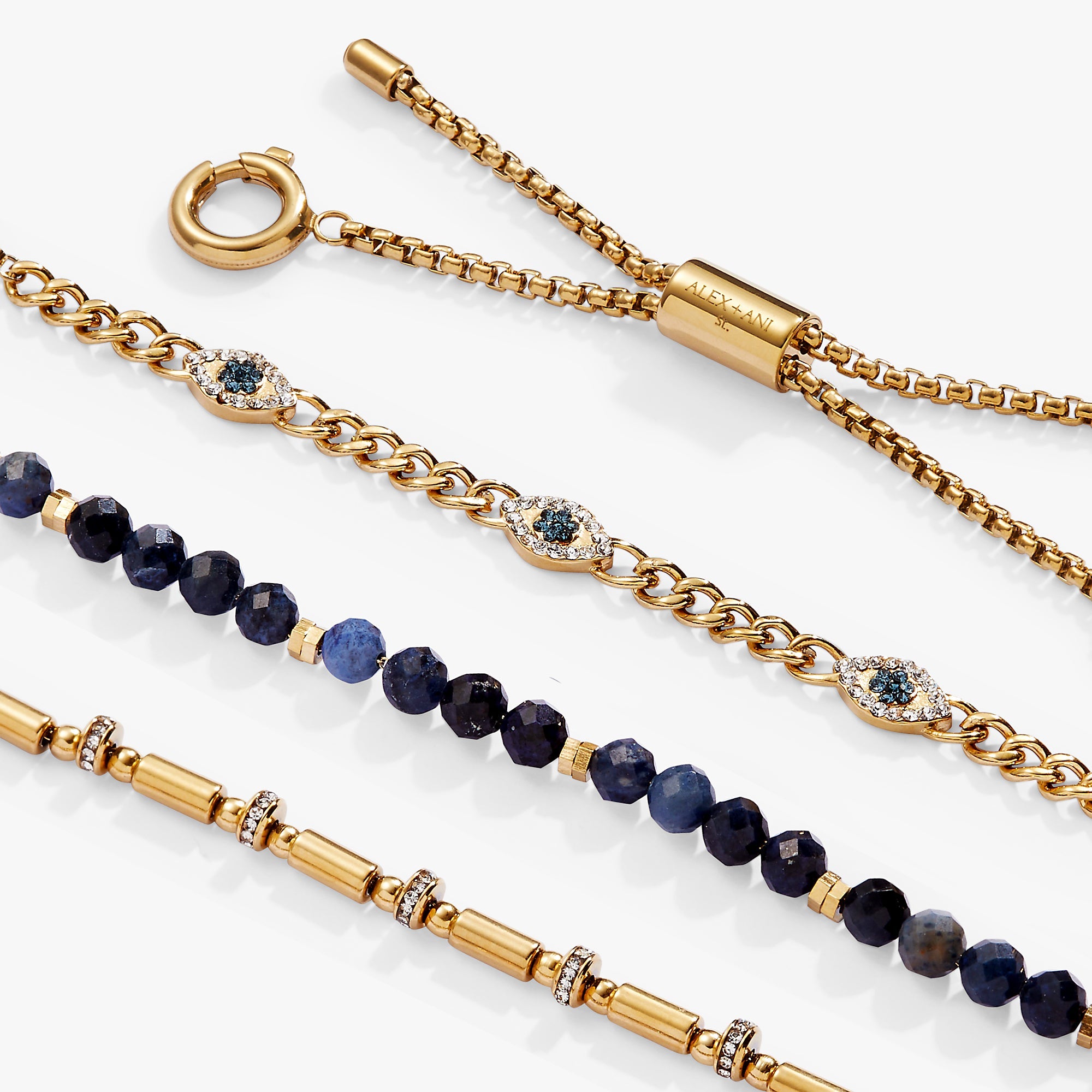Evil Eye Stranded™ Bracelet Set, Bracelets, $ 78.00, A Moment Of Now™