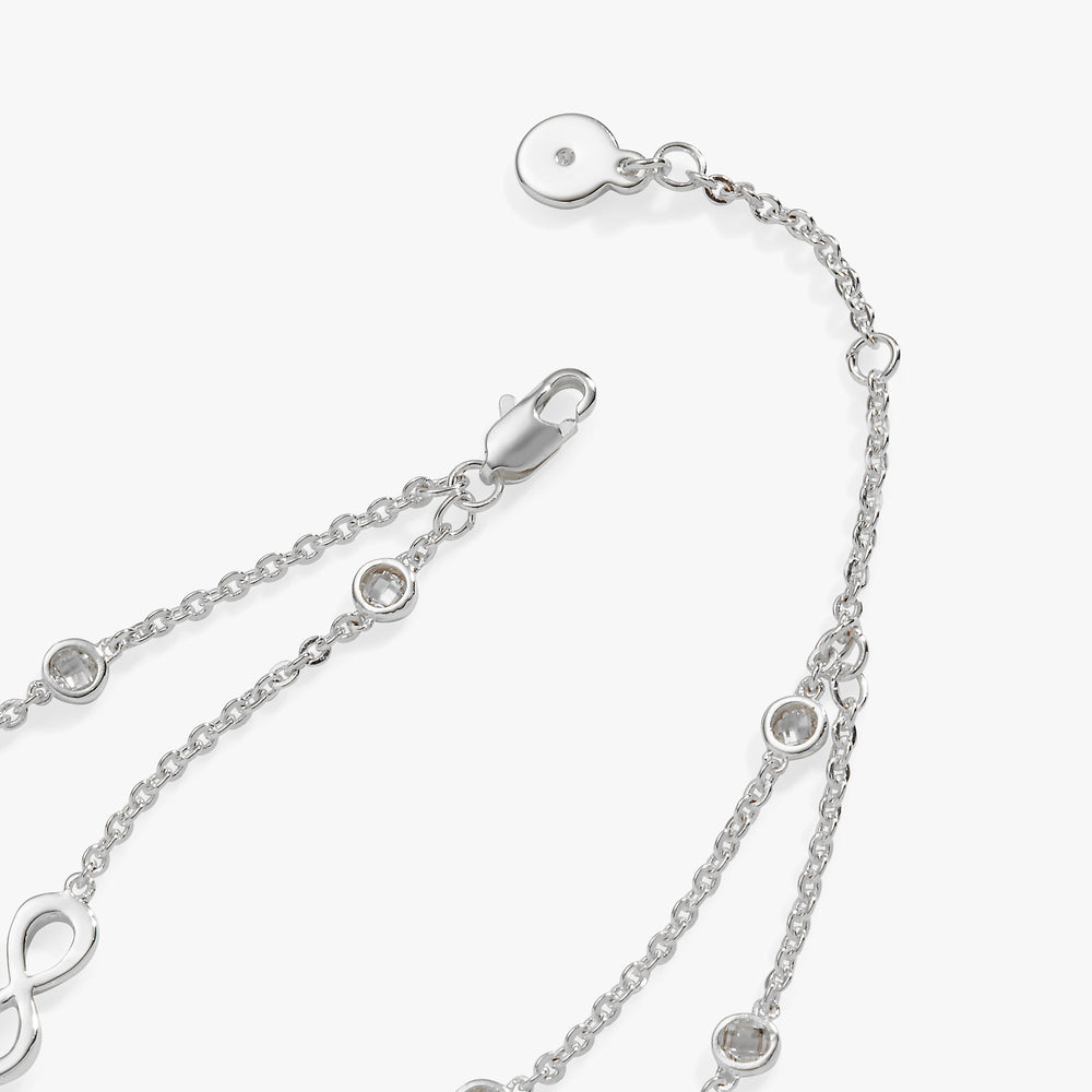 Sister Infinity Chain Double Strand Bracelet, Bracelets, $ 38.00, A Moment Of Now™