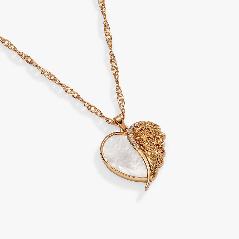 Wings of Protection Charm Necklace, Necklaces, $ 44.00, A Moment Of Now™