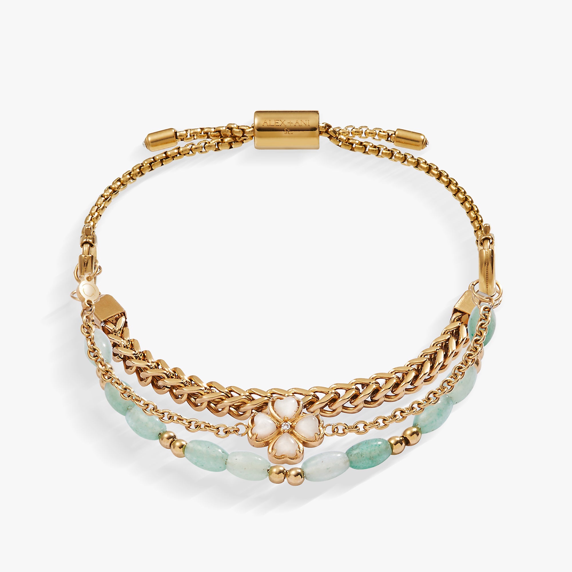 Four-Leaf Clover Stranded™ Bracelet Set, Bracelets, $ 78.00, A Moment Of Now™