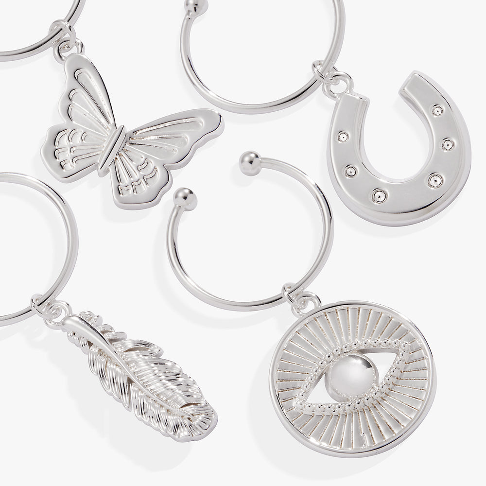 Good Vibes Wine Glass Charm Set of 4, Accessories, $ 4.90, A Moment Of Now™