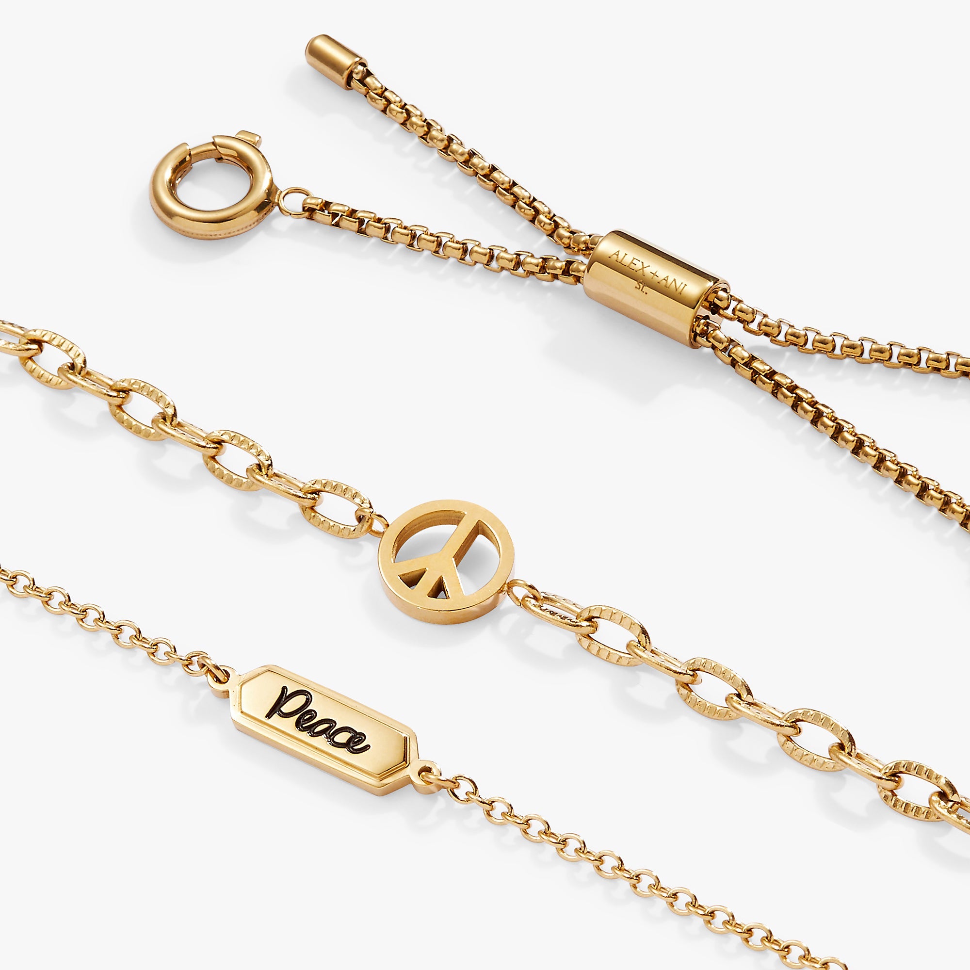 Peace Stranded Bracelet™ Set, Bracelets, $ 48.00, A Moment Of Now™