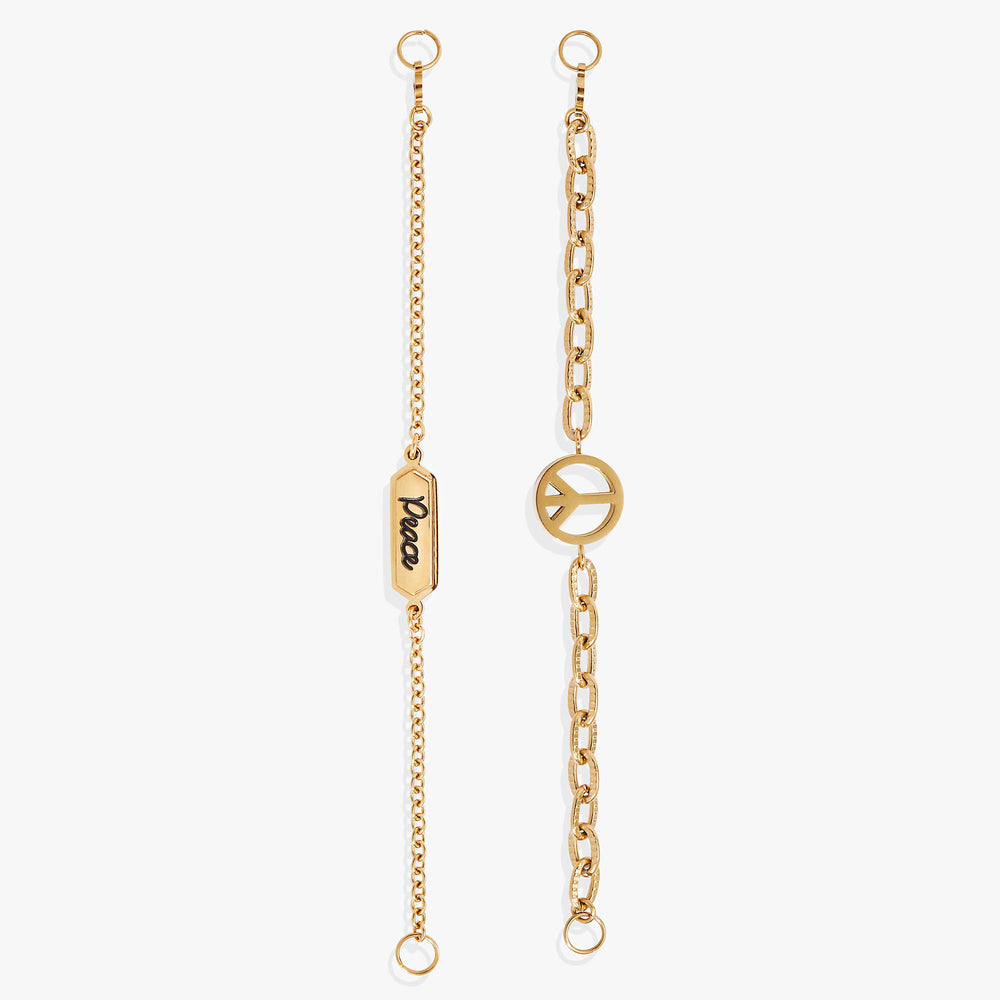 Peace Stranded Bracelet™ Set, Bracelets, $ 48.00, A Moment Of Now™