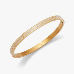 'Your Energy Is Your Currency' Hinge Bangle, Bracelets, $ 27.90, A Moment Of Now™