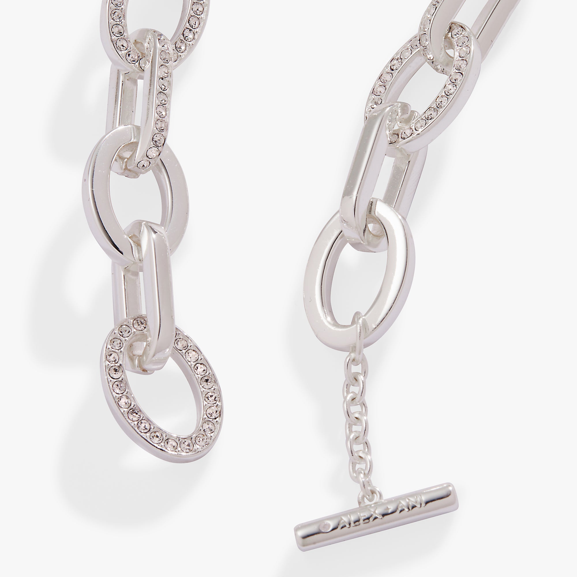 Oval Link Crystal Chain Toggle Bracelet, Bracelets, $ 29.90, A Moment Of Now™