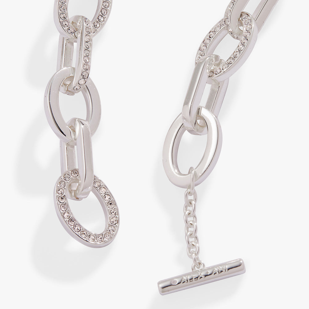 Oval Link Crystal Chain Toggle Bracelet, Bracelets, $ 29.90, A Moment Of Now™