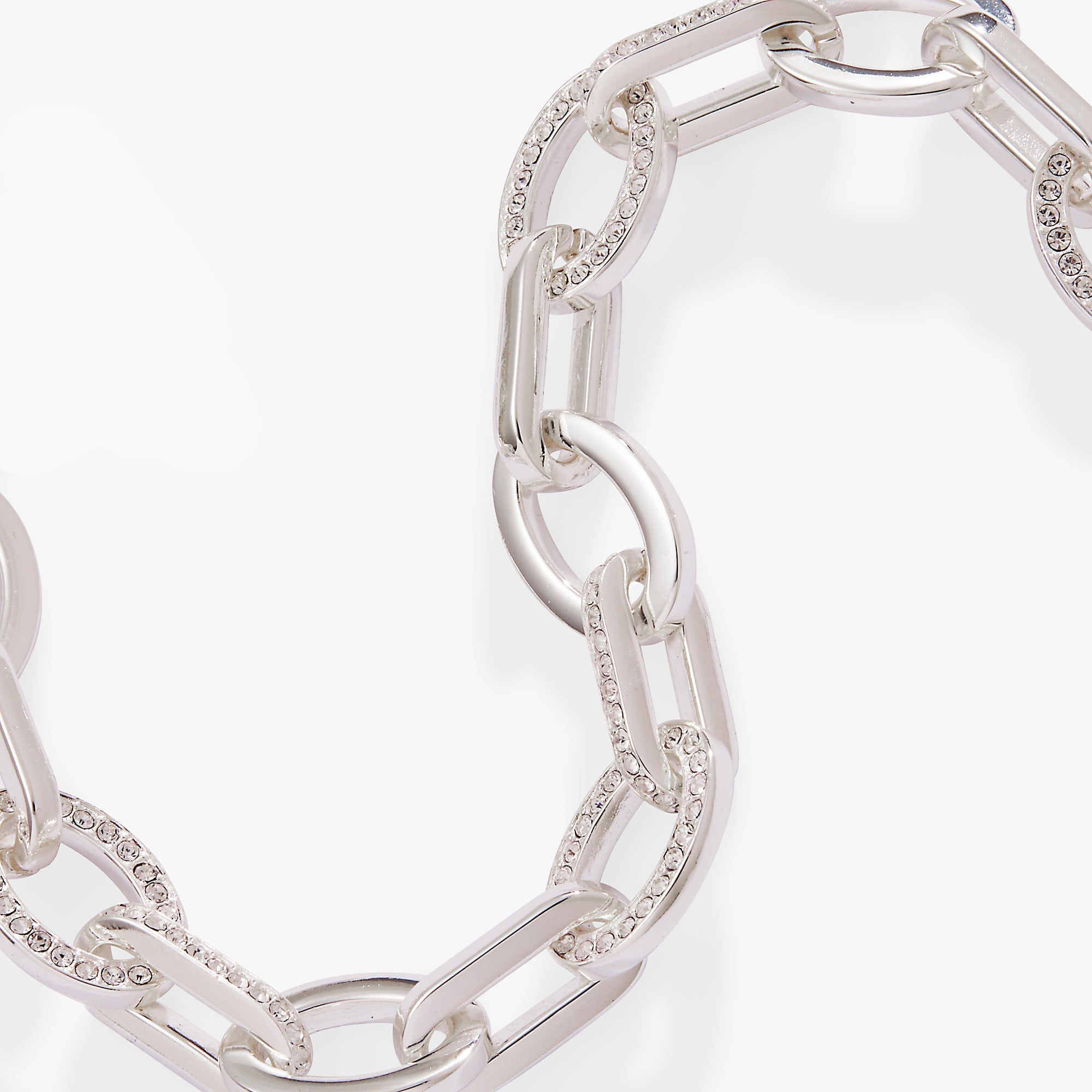 Oval Link Crystal Chain Toggle Bracelet, Bracelets, $ 29.90, A Moment Of Now™