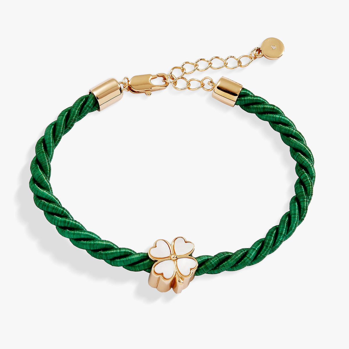 Four Leaf Clover Cord Bracelet, Bracelets, $ 28.00, A Moment Of Now™