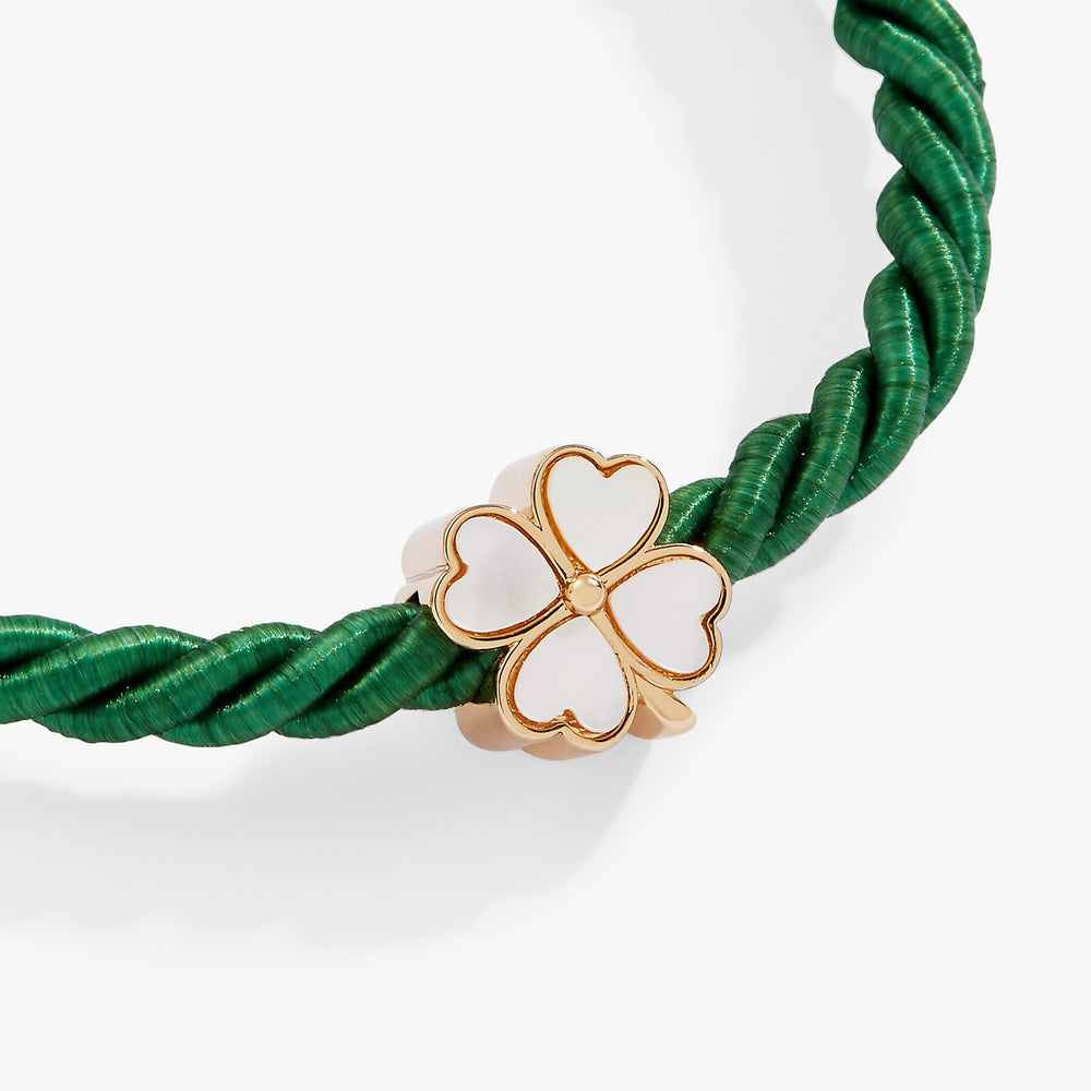 Four Leaf Clover Cord Bracelet, Bracelets, $ 28.00, A Moment Of Now™