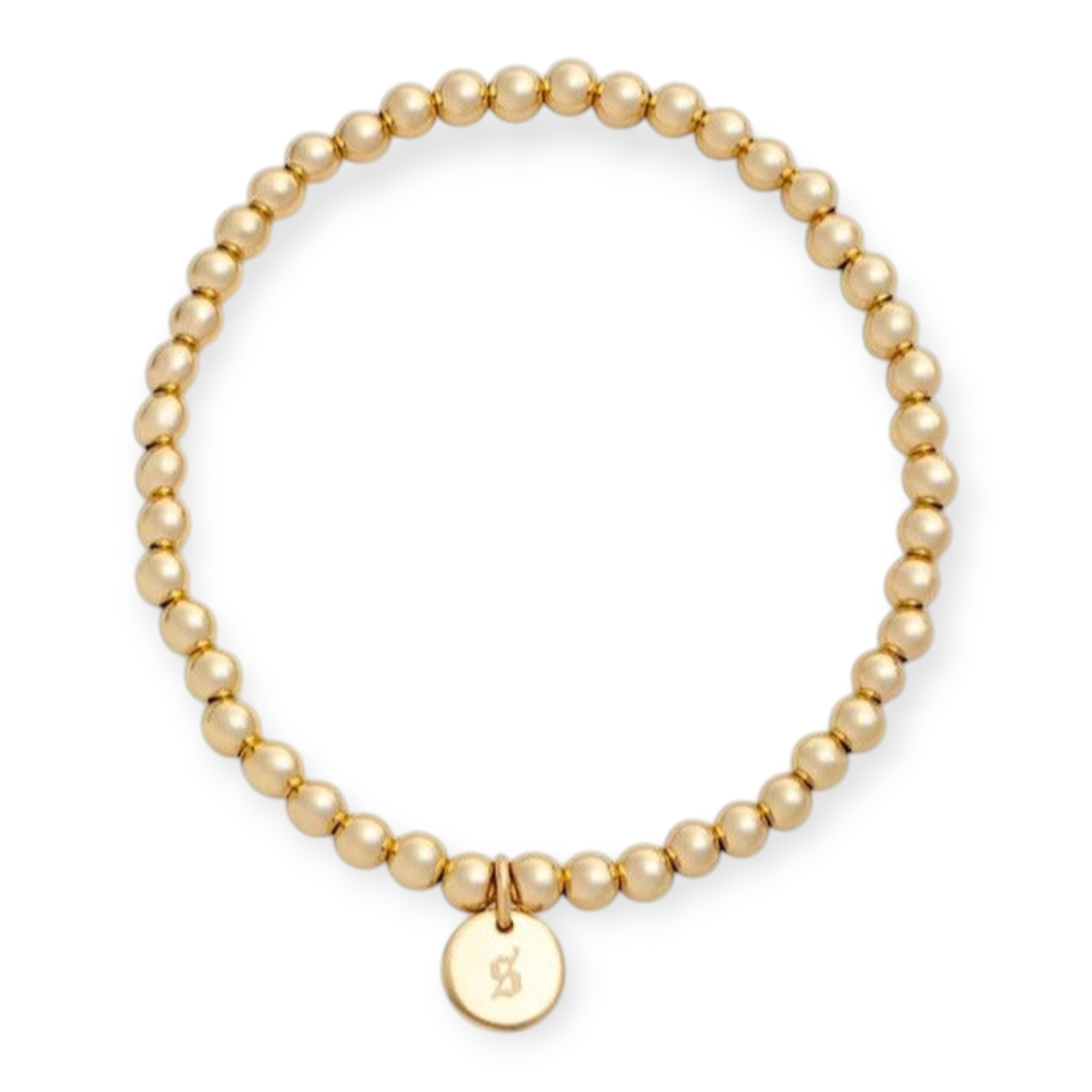 Old English Initial Juno Bracelet 4mm | 14K Gold Filled, Bracelets, $ 84.00, A Moment Of Now™