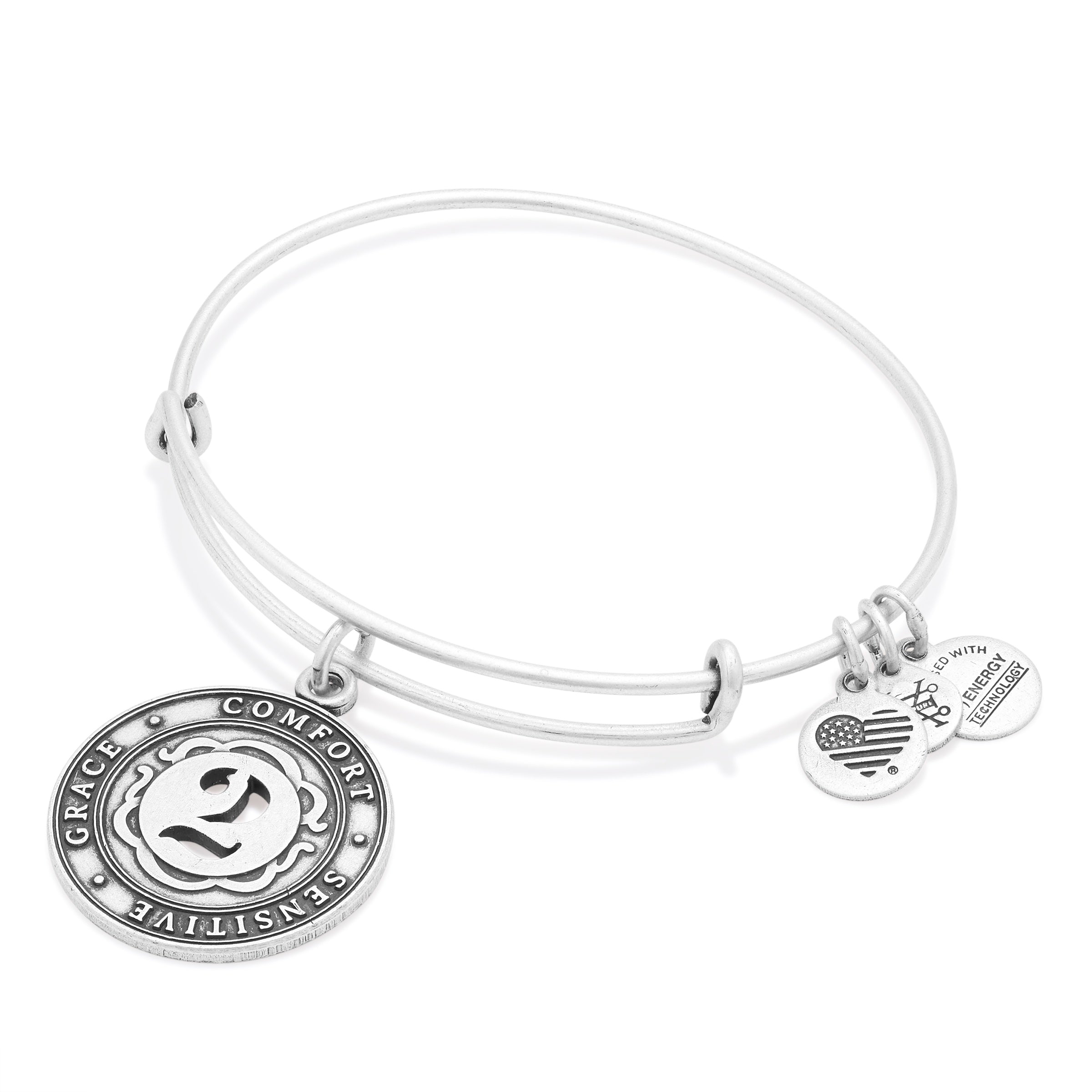 Number 2 Charm Bangle Bracelet | Grace, Comfort, and Sensitive, Bracelets, $ 9.90, A Moment Of Now™