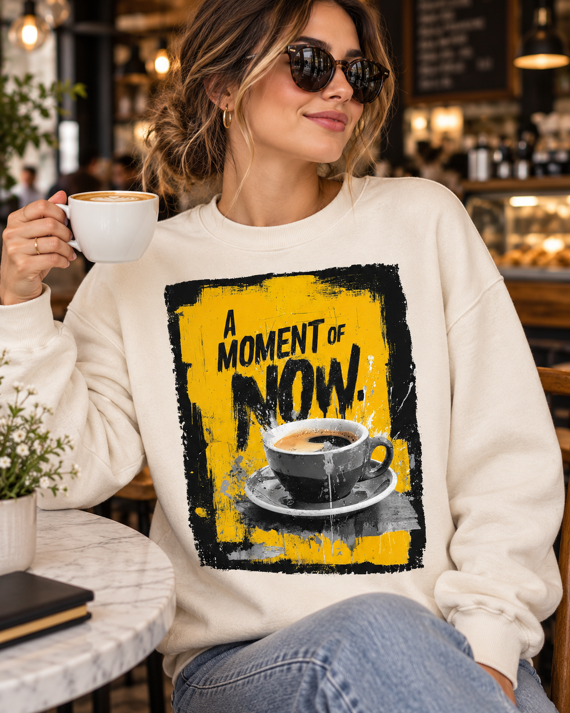 A Moment of Now Coffee Time Sweatshirt