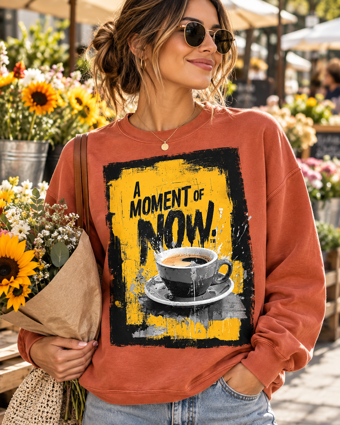 A Moment of Now Coffee Time Sweatshirt