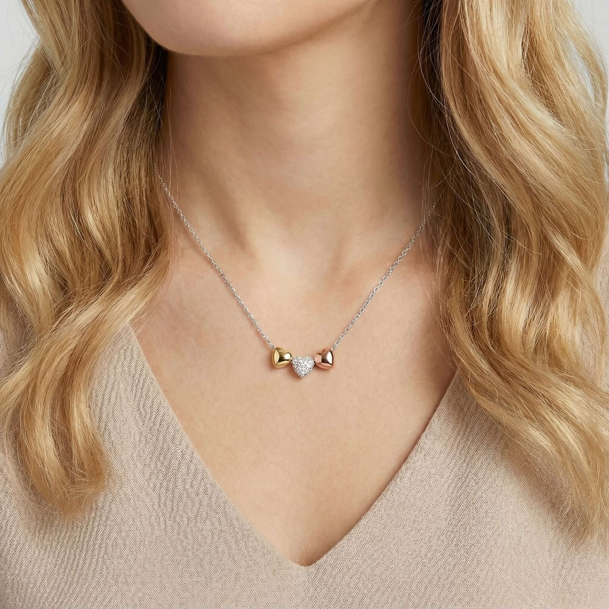 Crystal Heart Slider Necklace, Necklaces, $ 48.00, A Moment Of Now™