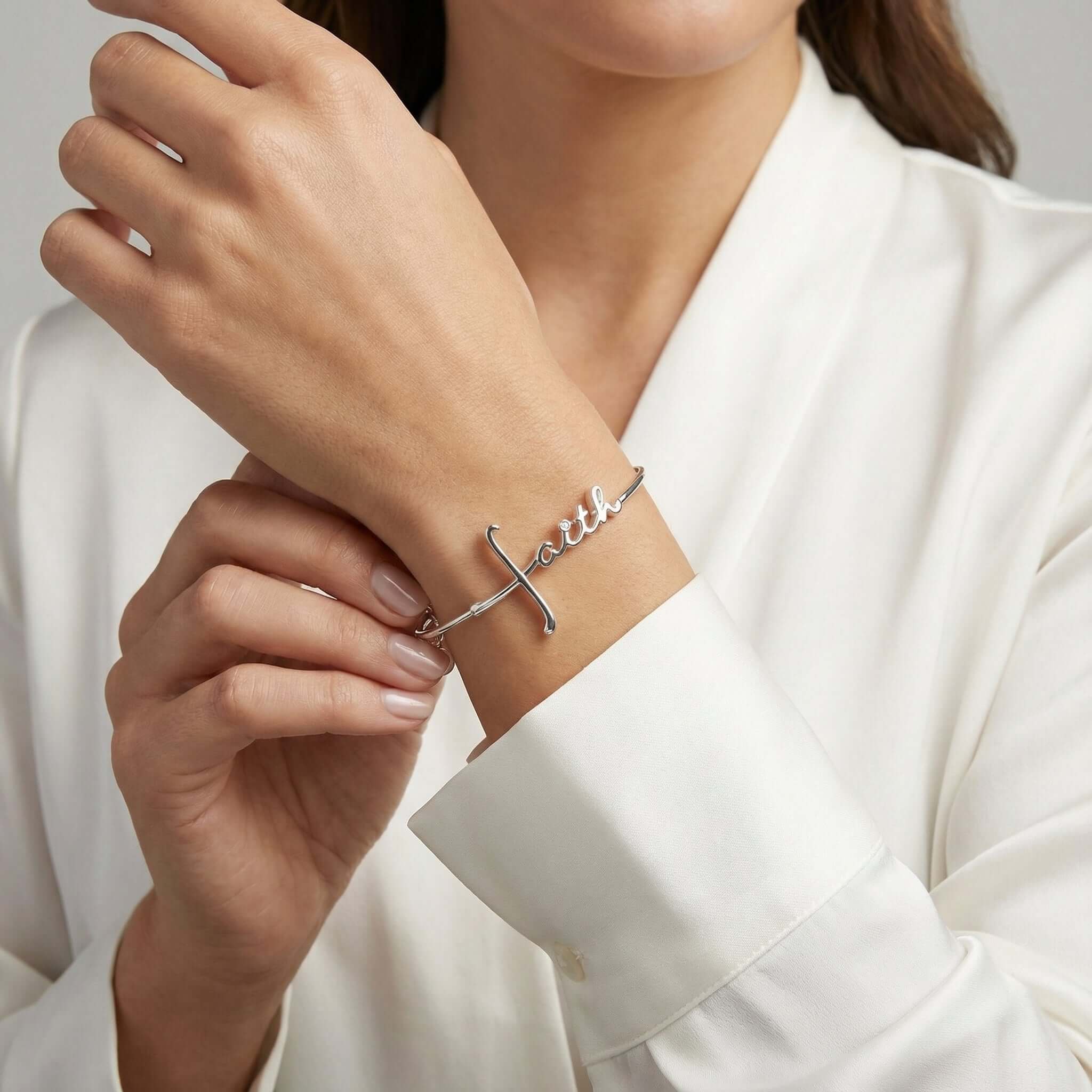 Faith In-Line Bracelet, Bracelets, $ 34.00, A Moment Of Now™