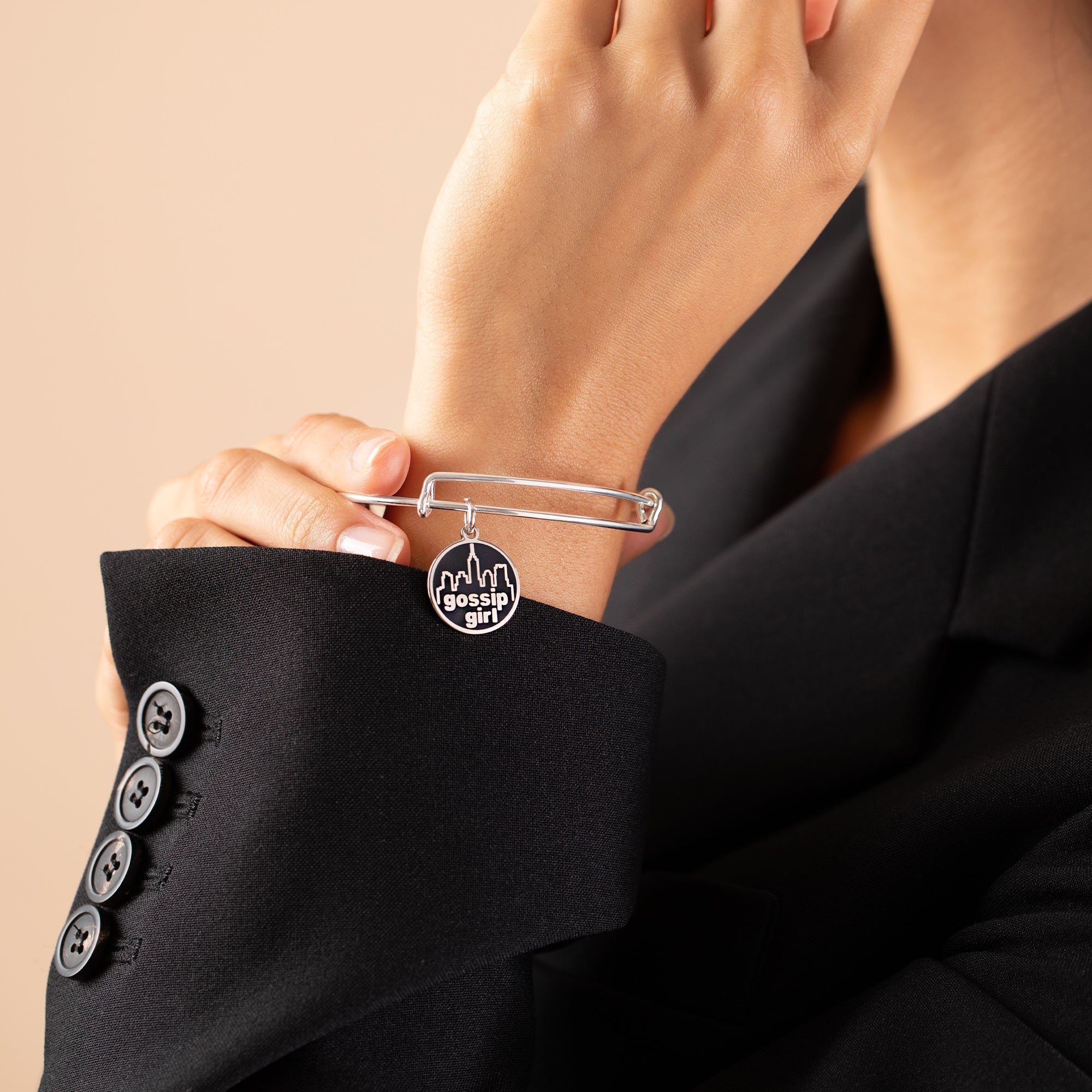 Gossip Girl Logo Charm Bangle, Bracelets, $ 14.90, A Moment Of Now™