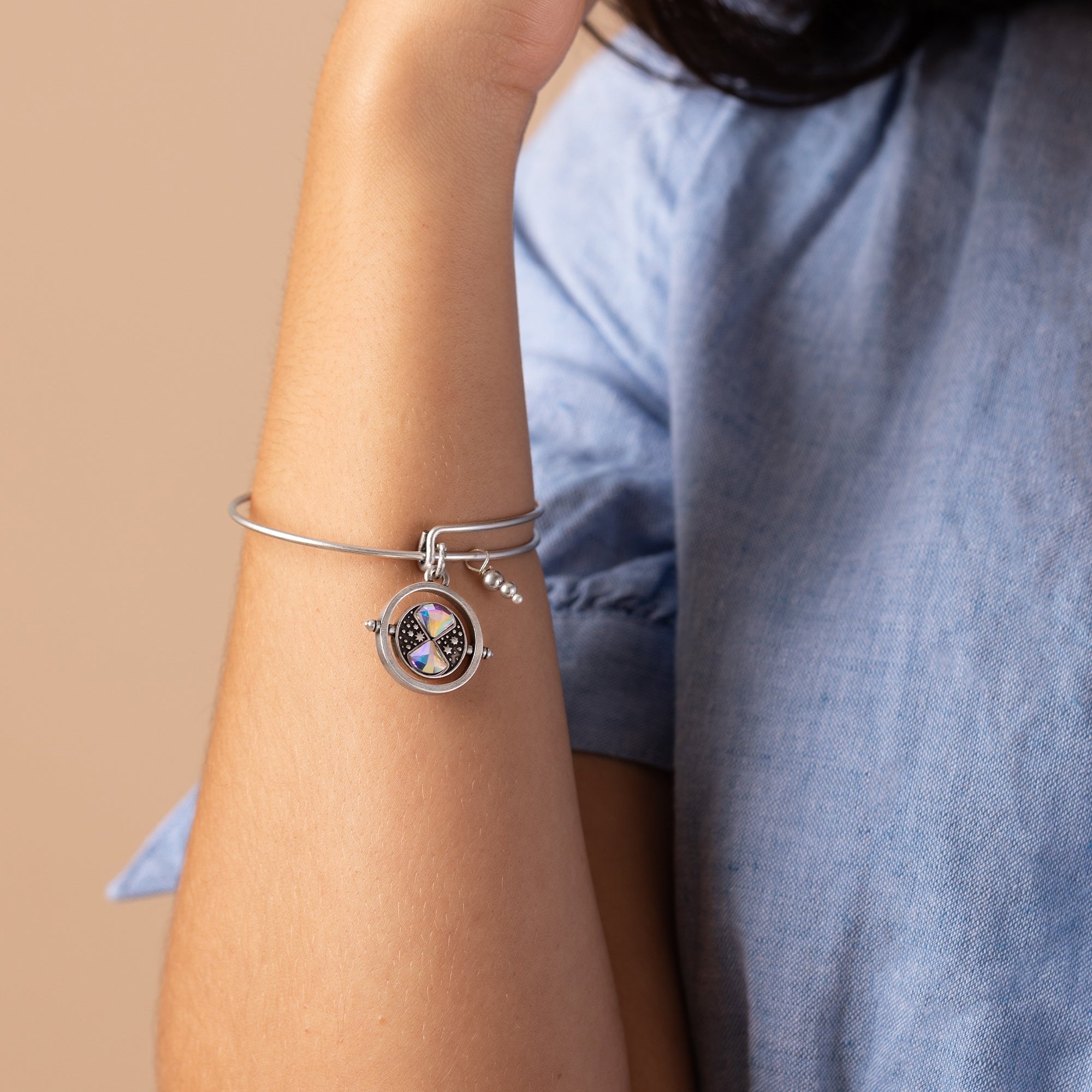 Harry Potter™ Time Turner Spinner Charm Bangle, Bracelets, $ 34.00, A Moment Of Now™