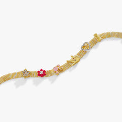 Barbie™ Multicharm Mesh Chain Bracelet, Bracelets, $ 58.00, A Moment Of Now™