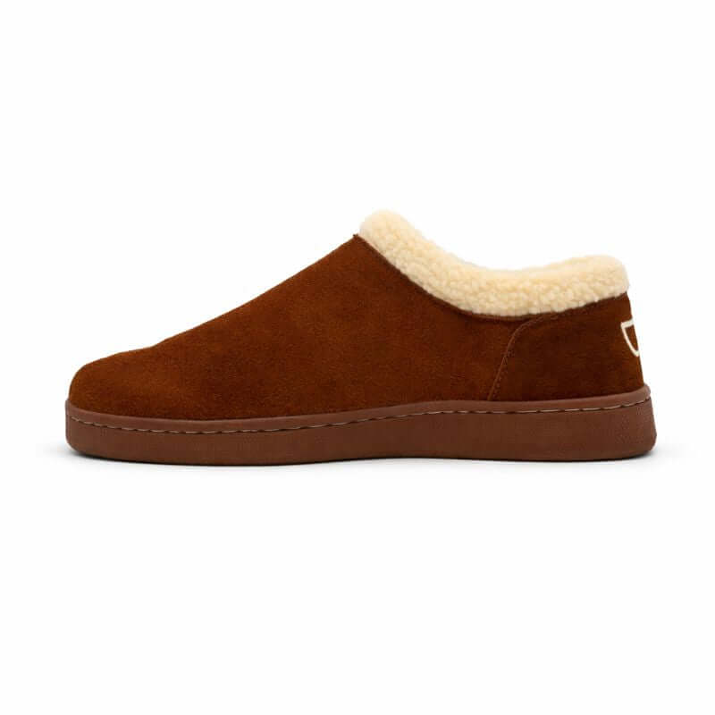 Ashton Furry Memory Foam Suede Slipper