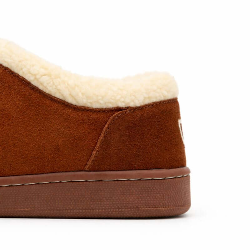 Ashton Furry Memory Foam Suede Slipper