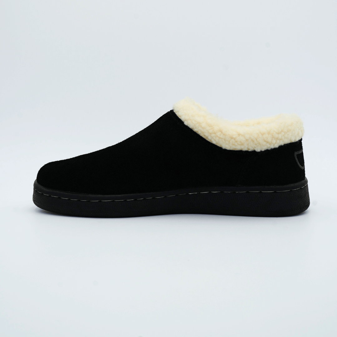Ashton Furry Memory Foam Suede Slipper