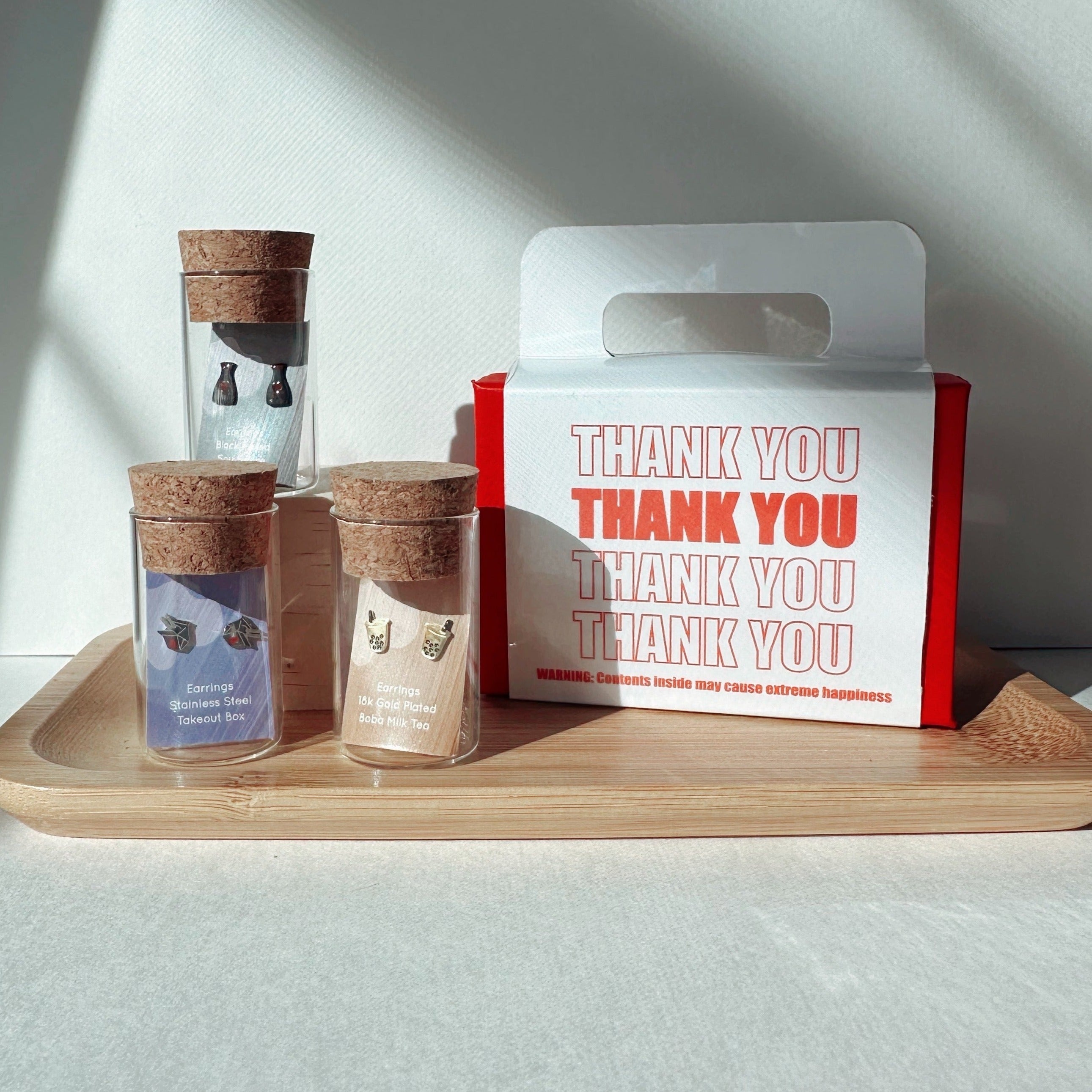 Yogurt Drink Earring Studs - Hypoallergenic Asian Inspired Studs