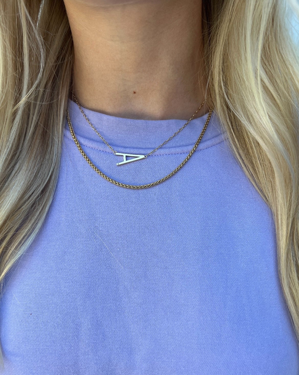 Initial A Precious Elongated Necklace, Necklaces, $ 39.90, A Moment Of Now™