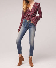 Audrey Striped Bodysuit | Boutique In USA, , $ 64.00, A Moment Of Now™