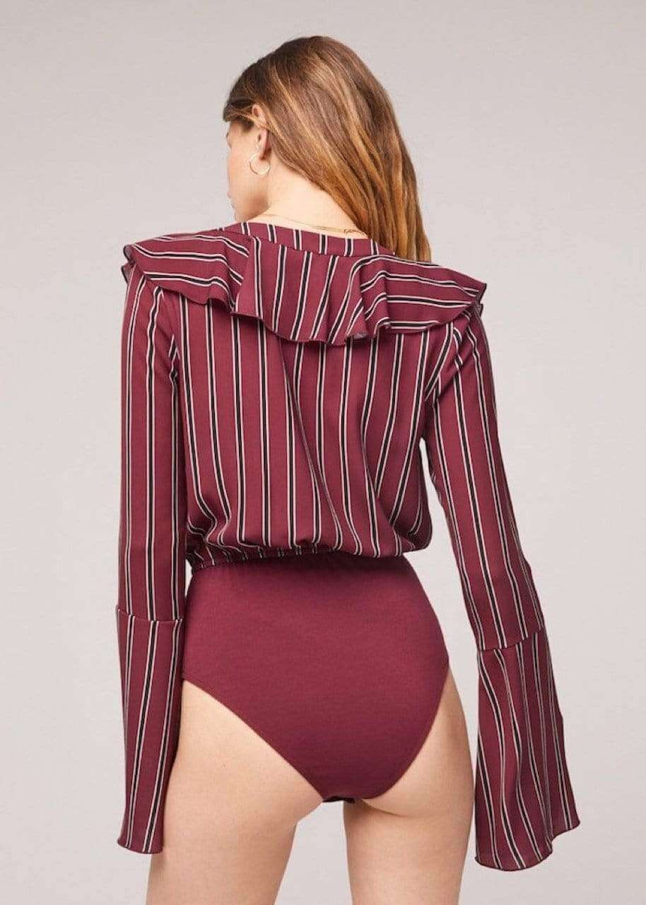 Audrey Striped Bodysuit | Boutique In USA, , $ 64.00, A Moment Of Now™