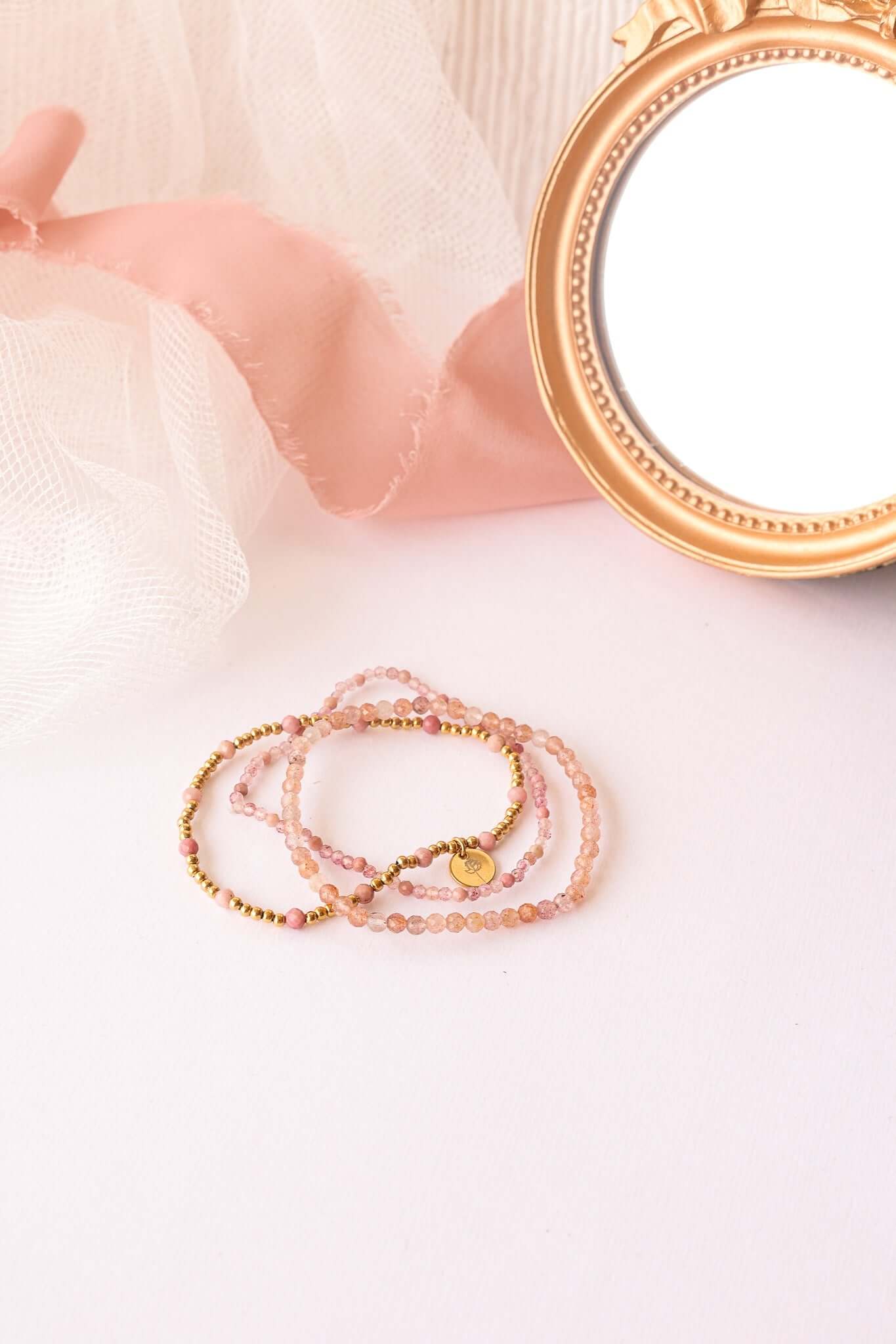 Aurora Stretch Bracelet Set | Iridescent Rainbow Jewelry, Bracelets, $ 36.00, A Moment Of Now™
