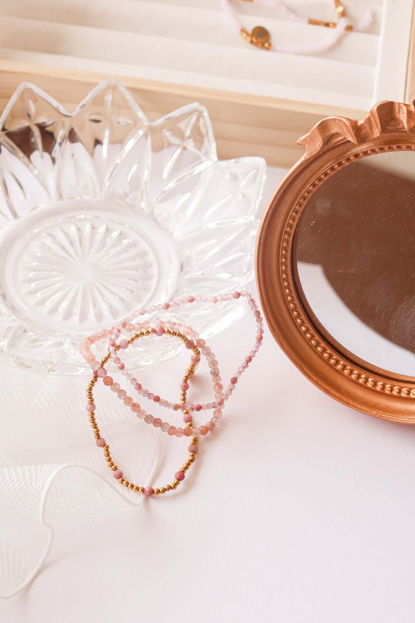 Aurora Stretch Bracelet Set | Iridescent Rainbow Jewelry, Bracelets, $ 36.00, A Moment Of Now™