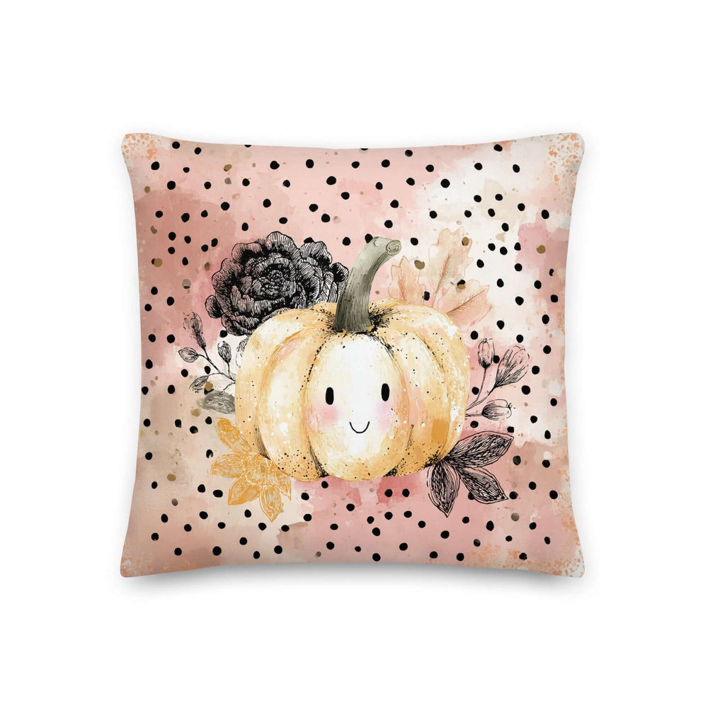 Autumn Watercolor Pumpkin Throw Pillow – Seasonal Farmhouse Cushion | Boutique In USA, Throw Pillows, $ 55.00, A Moment Of Now™