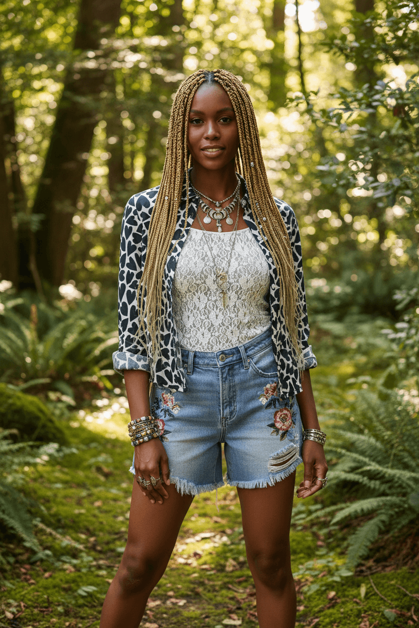 More Love Top | Downeast – Hearts Print Button-Down Blouse, Shirts, $ 23.04, A Moment Of Now™