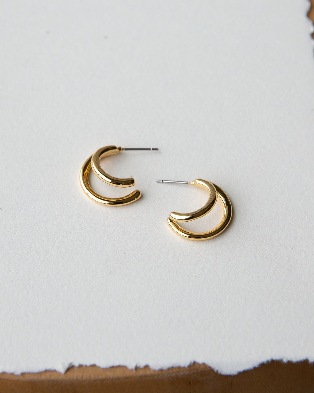 Double Hoop Earrings | Boutique In USA, Earrings, $ 18.00, A Moment Of Now™
