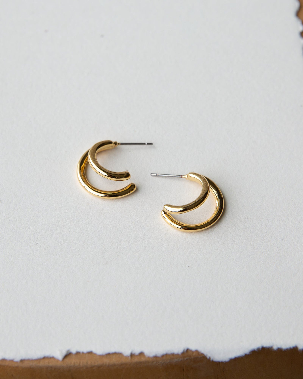 Double Hoop Earrings | Boutique In USA, Earrings, $ 18.00, A Moment Of Now™