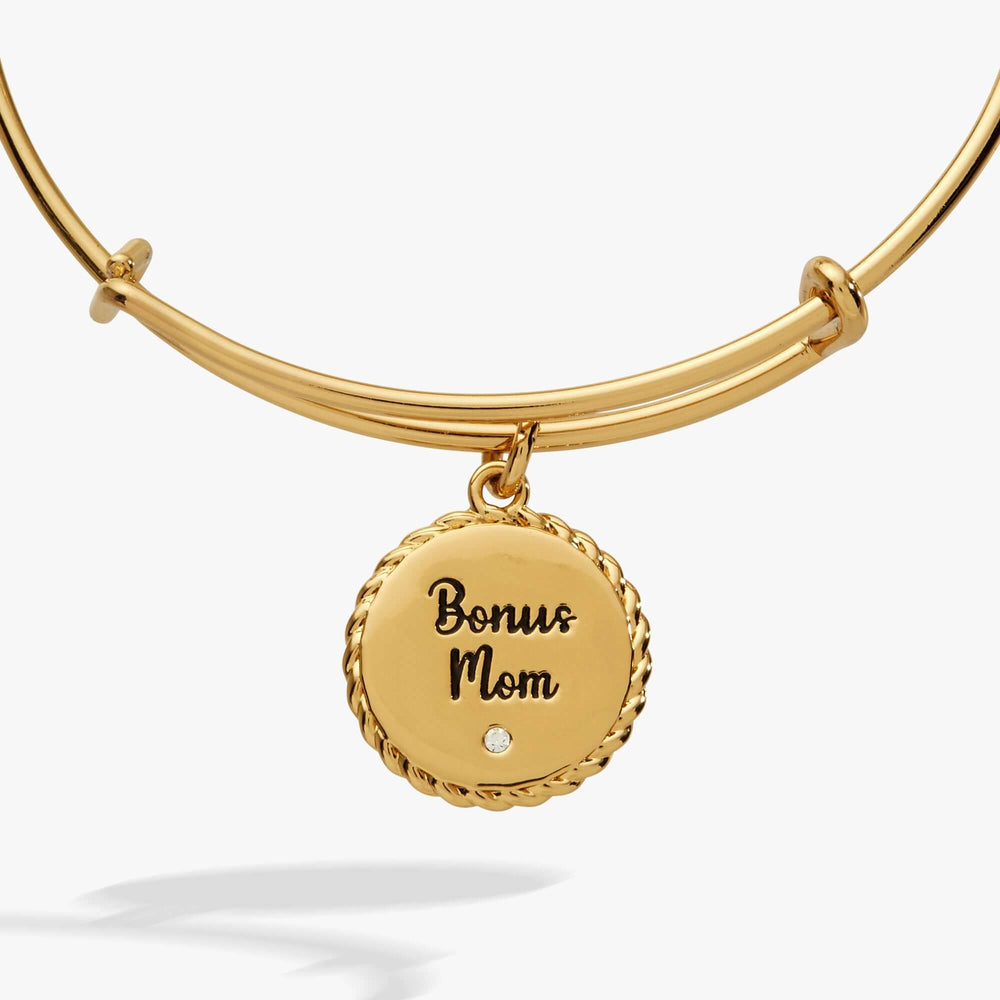 Bonus Mom 'Family Isn't Only Blessed By Name' Charm Bangle, Bracelets, $ 24.00, A Moment Of Now™