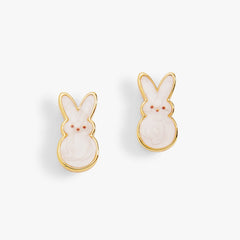 PEEPS® White Pearlized Bunny Studs
