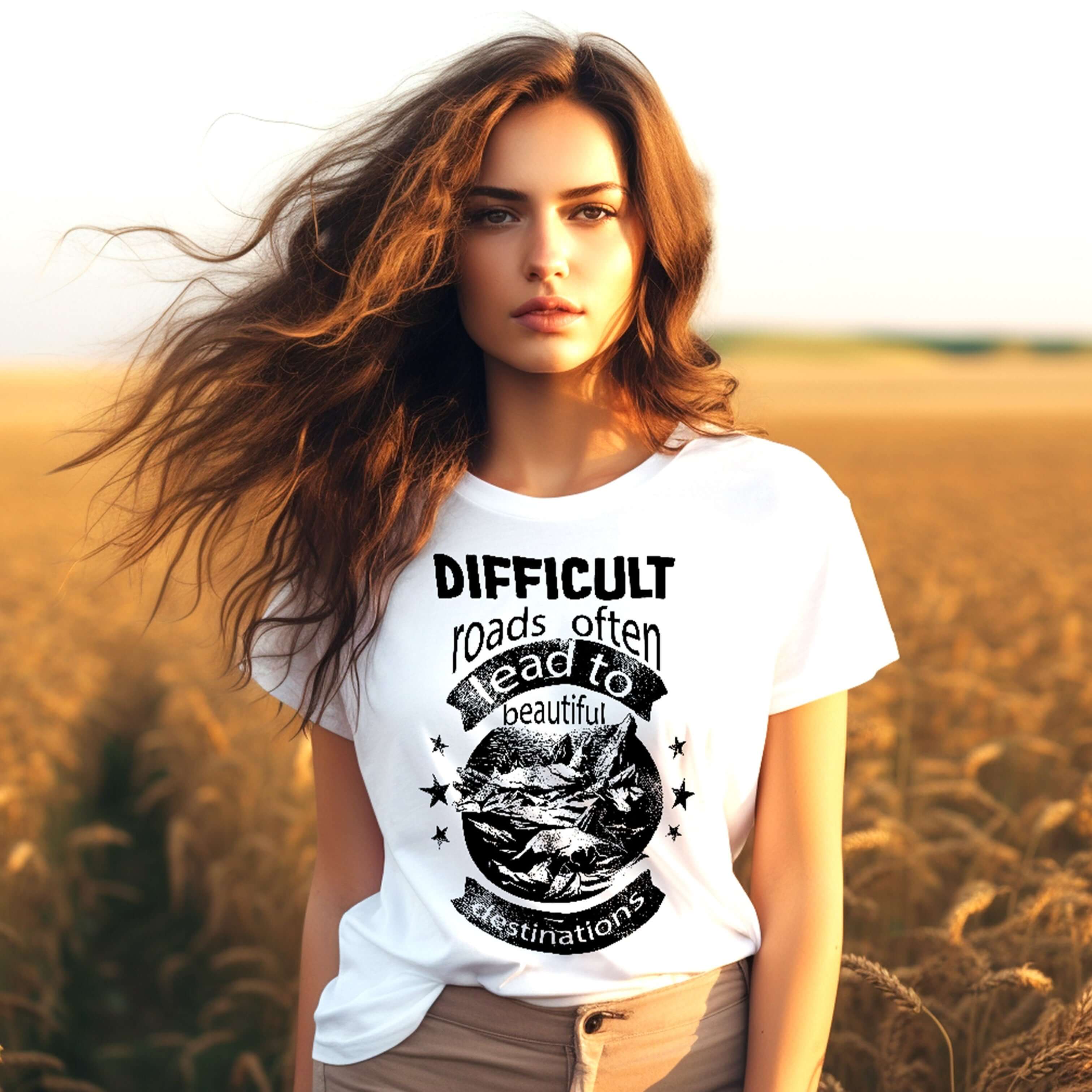 Beautiful Destinations Inspiration Unisex Graphic T-shirt Tee, A Moment Of Now, A Moment Of Now