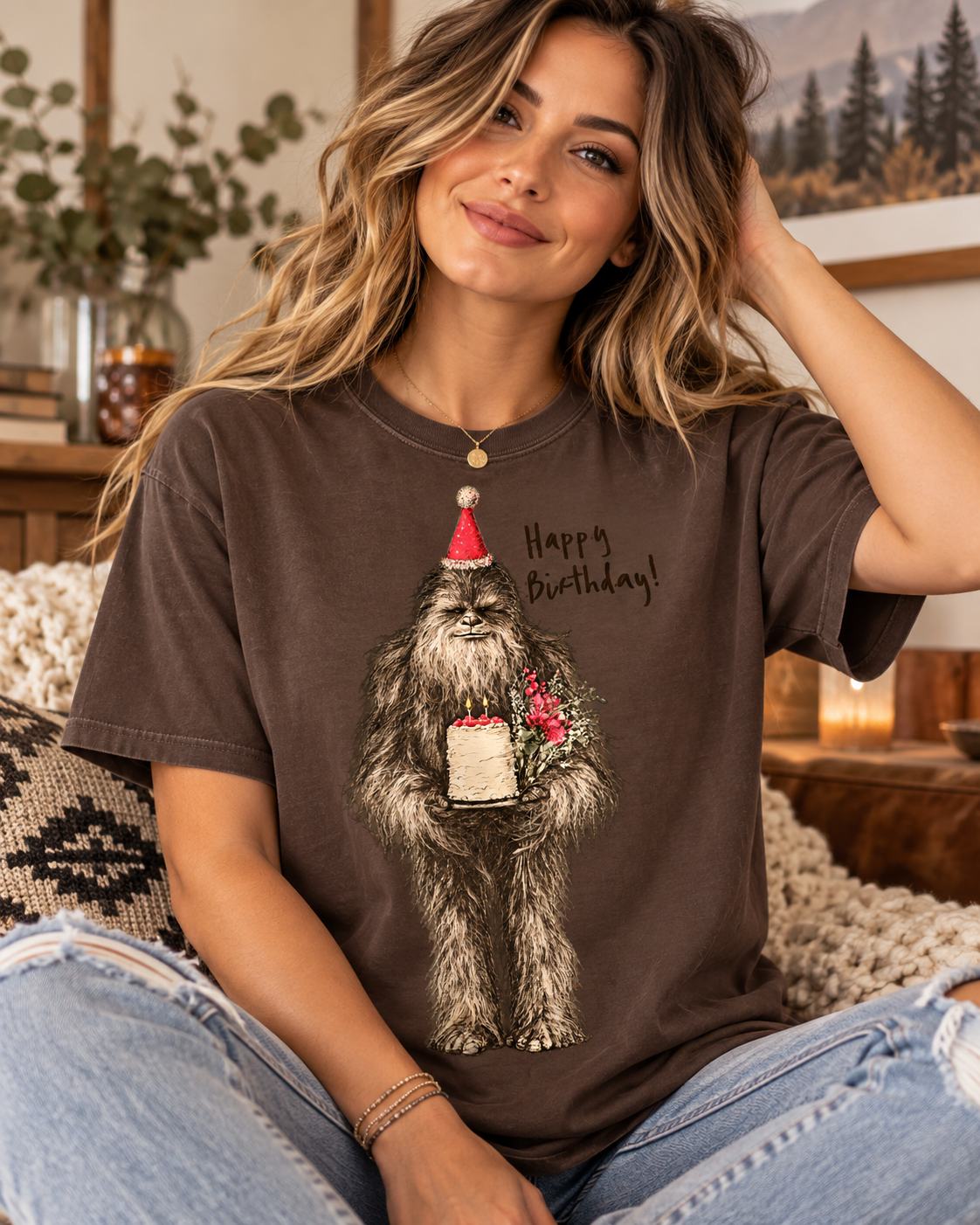 Funny Bigfoot Birthday T-shirt - Birthday Sasquatch Tee