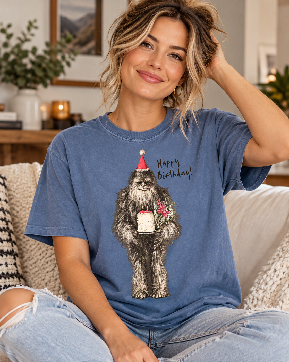 Funny Bigfoot Birthday T-shirt - Birthday Sasquatch Tee