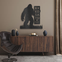 Bigfoot Custom Name, Address, Message Metal Steel Wall Decor Personalized Gift