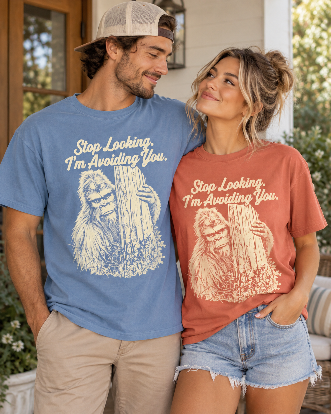 Stop Looking, I'm Avoiding You — Funny Bigfoot T-Shirt