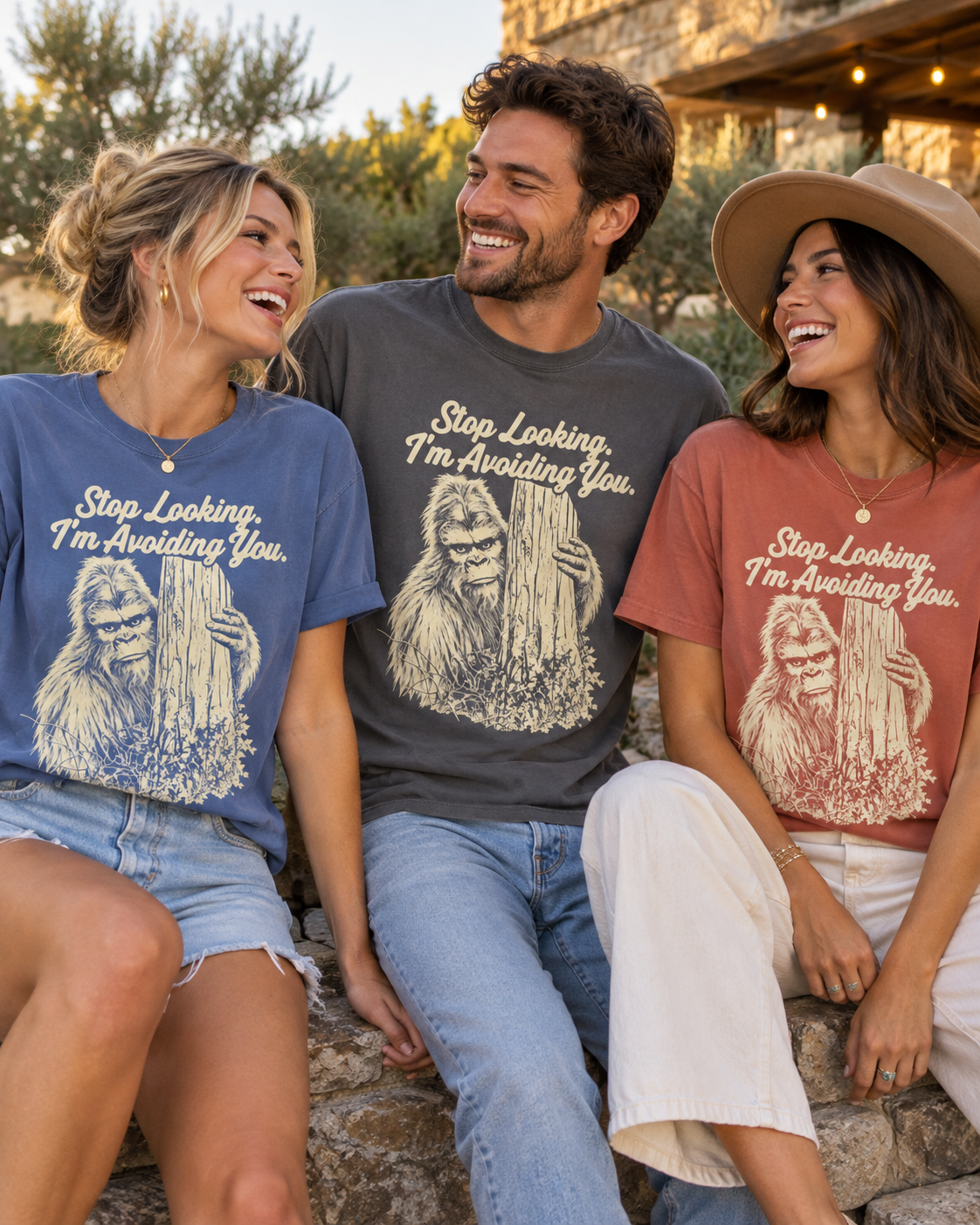 Stop Looking, I'm Avoiding You — Funny Bigfoot T-Shirt