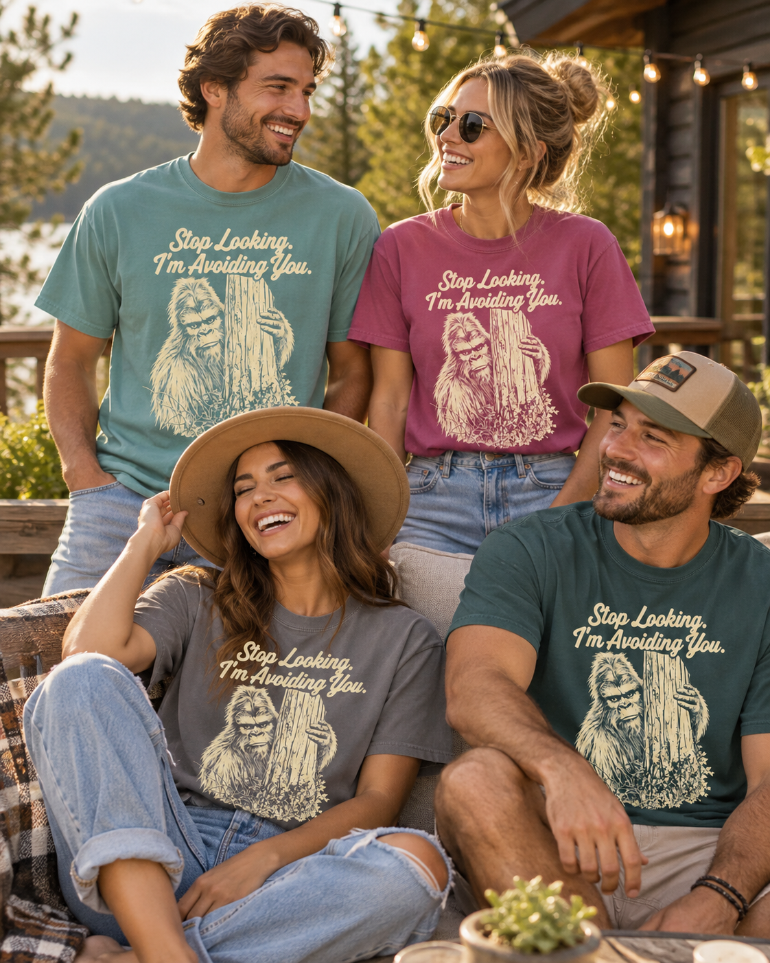 Stop Looking, I'm Avoiding You — Funny Bigfoot T-Shirt
