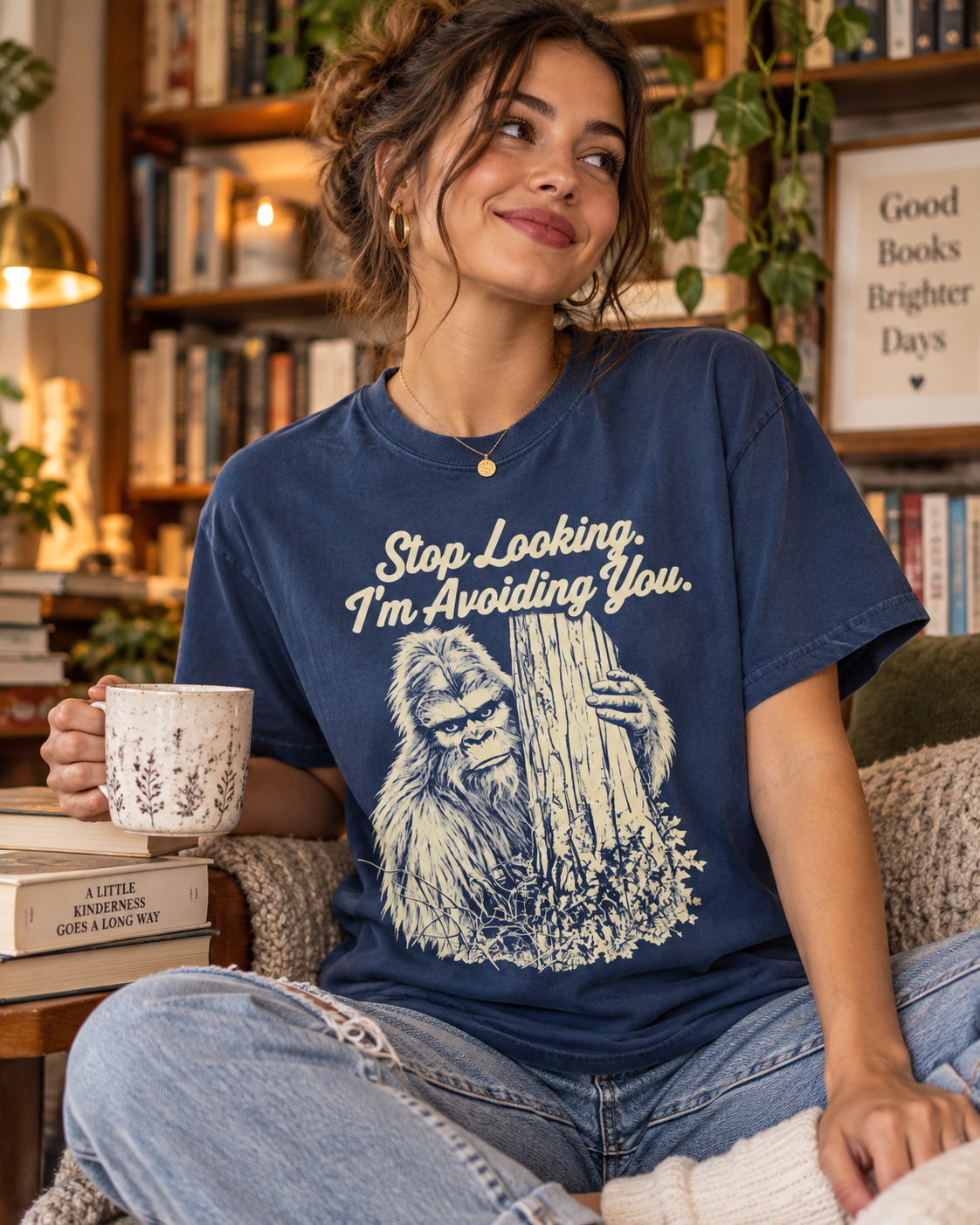 Stop Looking, I'm Avoiding You — Funny Bigfoot T-Shirt