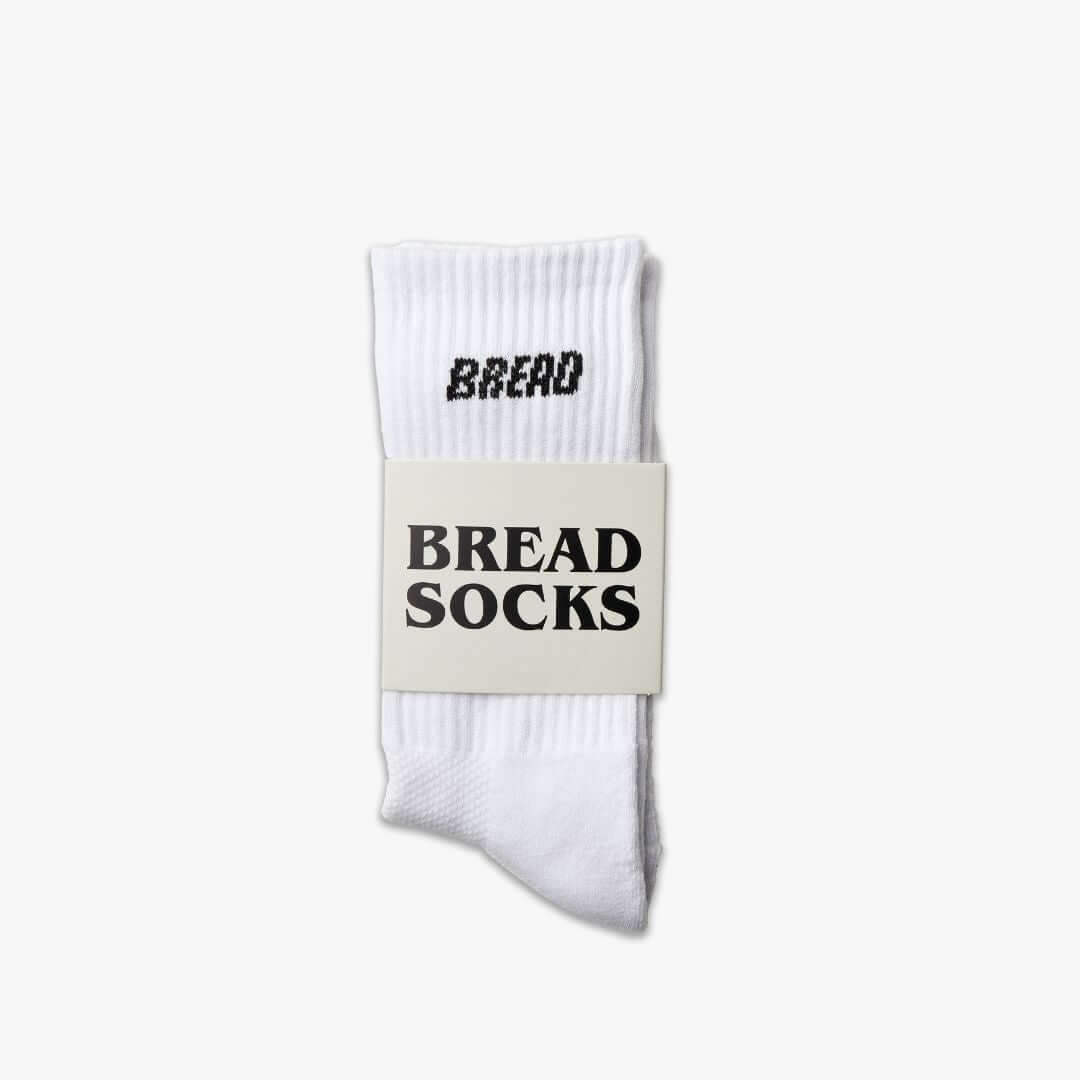 Bread Crew White Socks - Cushioned Comfort Socks | A Moment Of Now™, Socks, $ 9.99, A Moment Of Now™