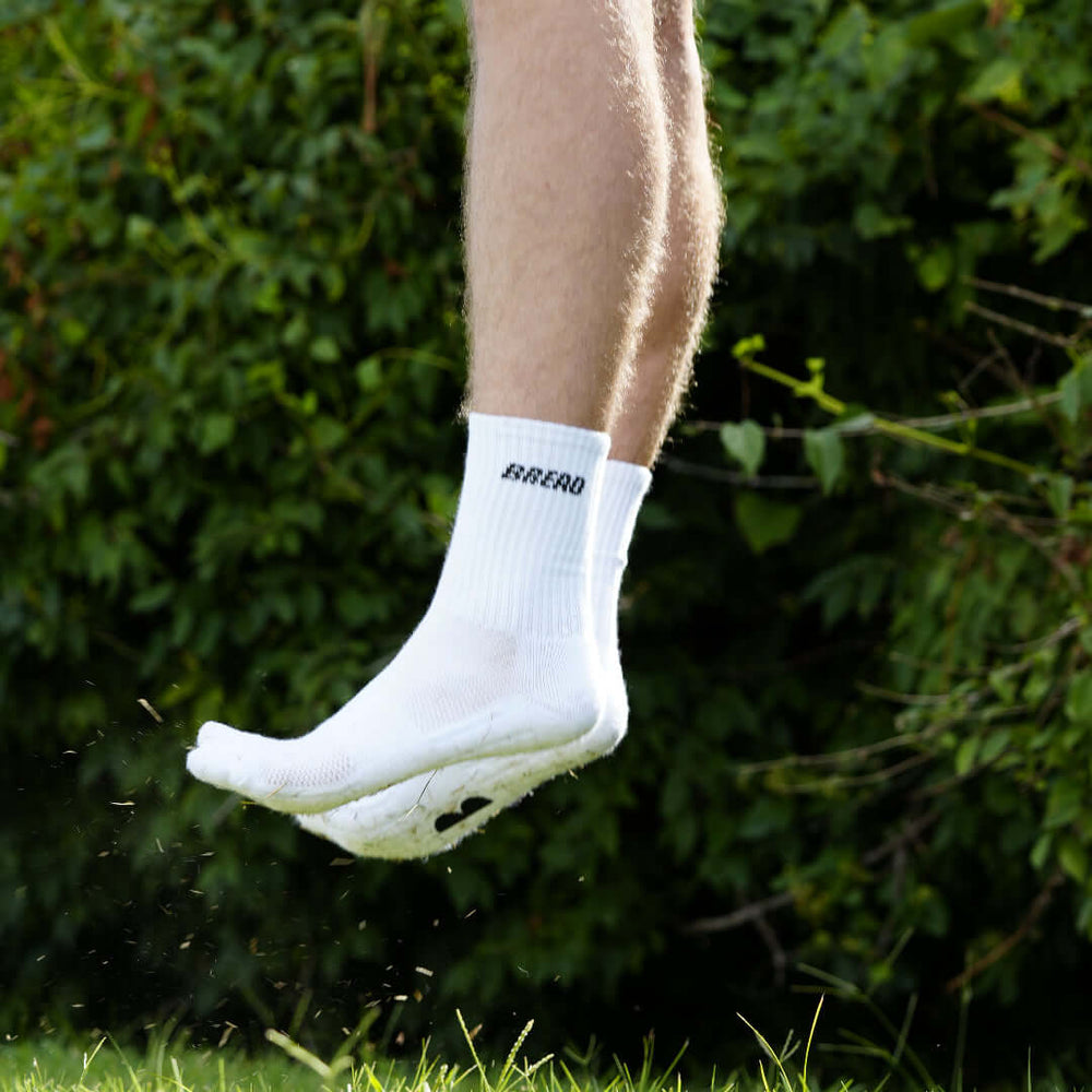 Bread Crew White Socks - Cushioned Comfort Socks | A Moment Of Now™, Socks, $ 9.99, A Moment Of Now™